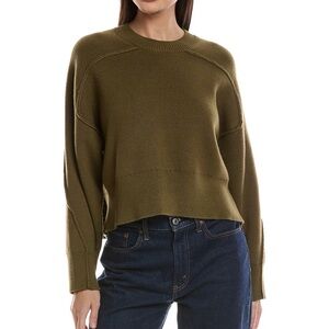 Rag & Bone Lysa Crew Neck Sweater in Olive NWT